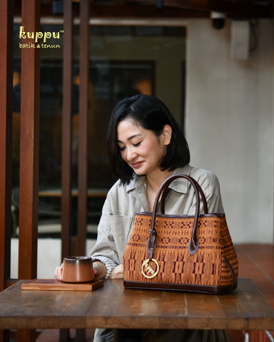 Luna (S) Sumatra Tote Bag - Ulos Pucca