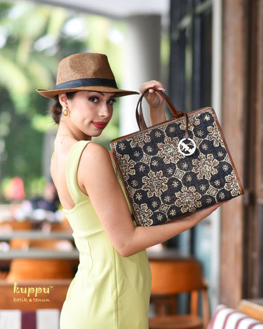 Minori (L) Kalimantan Tote Bag - Ulap Doyo