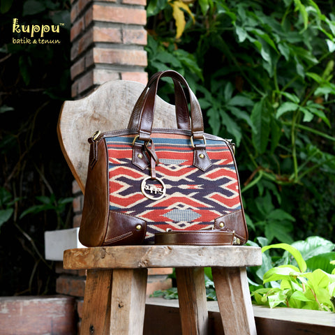 Scarlet (L) Sulawesi Satchel Bag - Sekomandi
