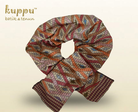 Silk rayon Tenun Imam Scarf