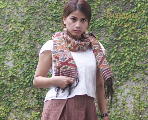 Silk rayon Tenun Imam Scarf